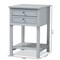 Baxton Studio Willow Transitional Light Grey Finished 2-Drawer Wood Nightstand 163-9033 - alternate 8